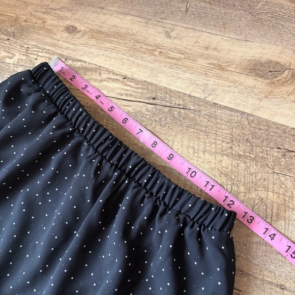 A New Day Black Polka Dot Ruffle Midi Skirt - Picture 7 of 7